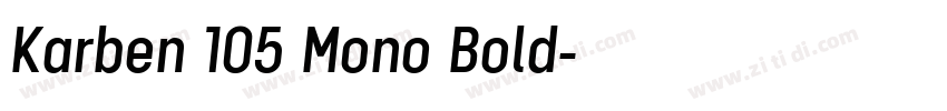 Karben 105 Mono Bold字体转换 Karben 105 Mono Bold字体转换